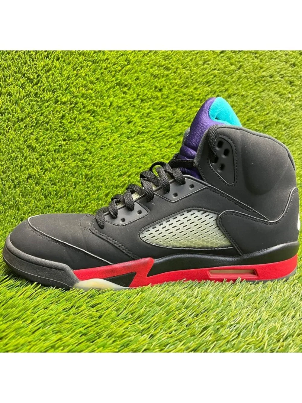 Nike Air Jordan 5 Retro Top 3 Mens Size 14 Black Red Basketball Shoes Sneakers